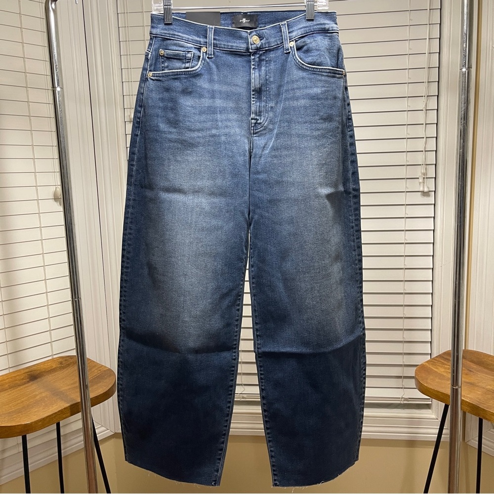 NWT 7 For All Mankind Bonnie Curvilinear Warrenton Denim Jeans